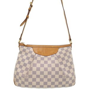 Louis Vuitton Damier Azur White Siracusa Shoulder Bag